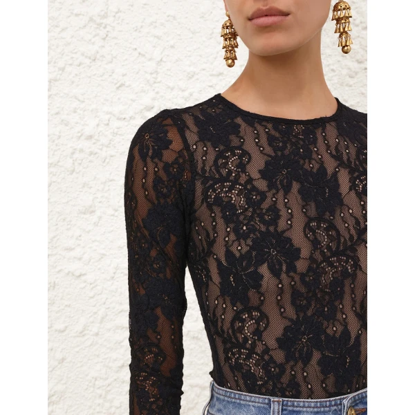 Elevate your elegance in this Zimmermann Bodysuit   from the 2025 resort wear edit