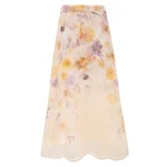 Zimmermann Memento Embroidered Midi Skirt | Ready to Wear 2025 Collection Coveti Elevate your elegance in this Zimmermann from the 2025 resort wear edit
