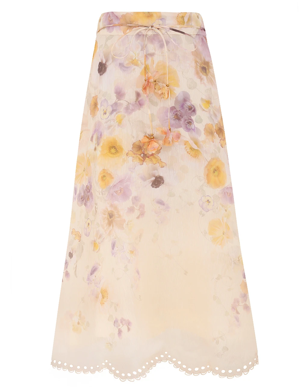 Zimmermann Memento Embroidered Midi Skirt | Ready to Wear 2025 Collection Coveti Elevate your elegance in this Zimmermann from the 2025 resort wear edit