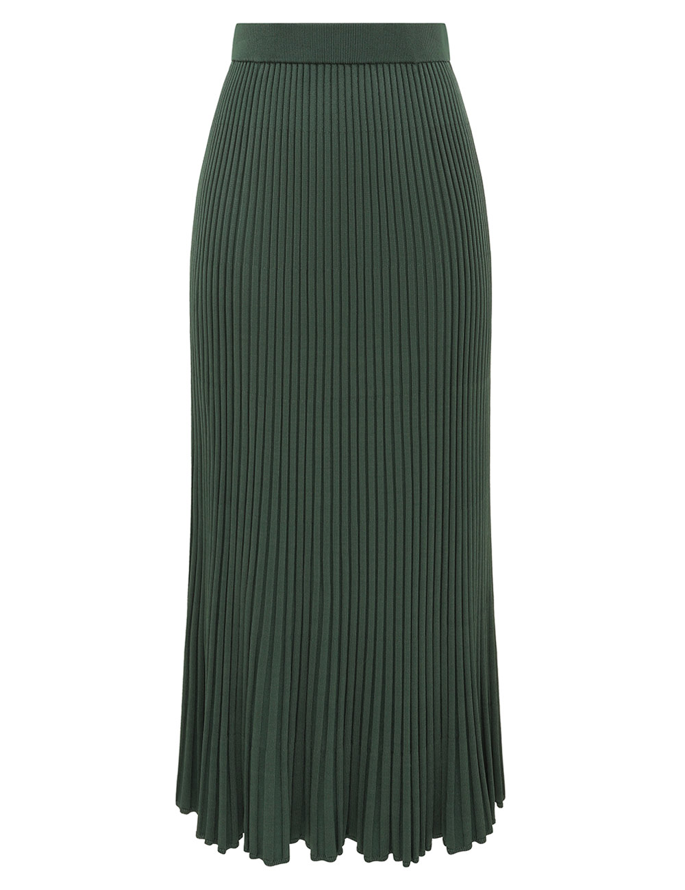 Zimmermann Pleated Rib Midi Skirt