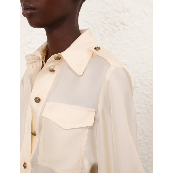 Elevate your elegance in this Zimmermann Tops   from the 2025 resort wear edit