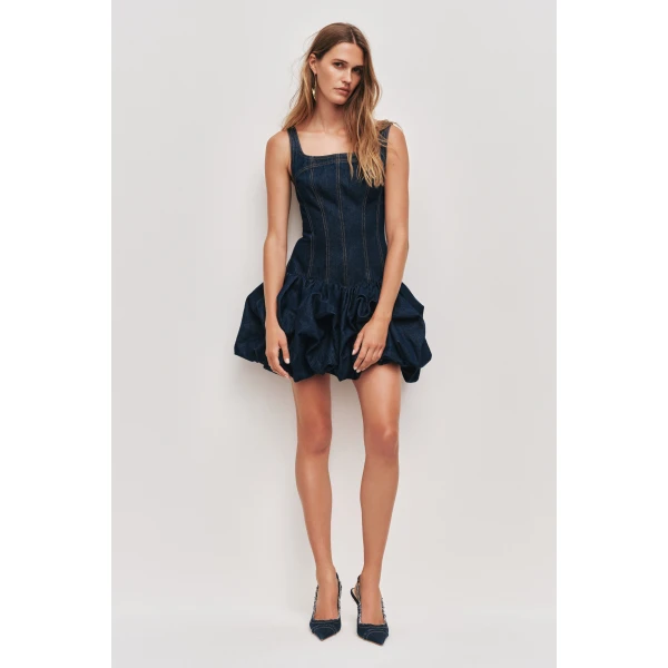 Aje Briar Denim Mini Dress, view 2