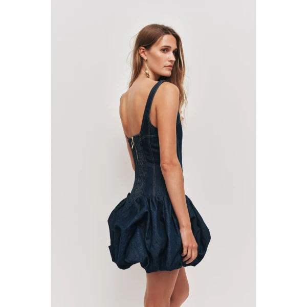 Aje Briar Denim Mini Dress, view 4