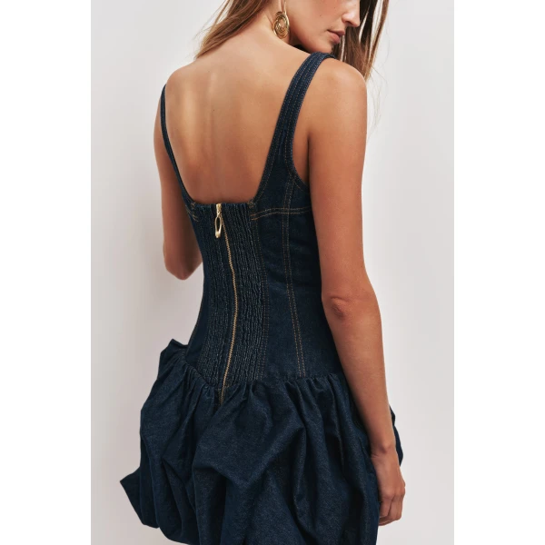 Aje Briar Denim Mini Dress, view 5