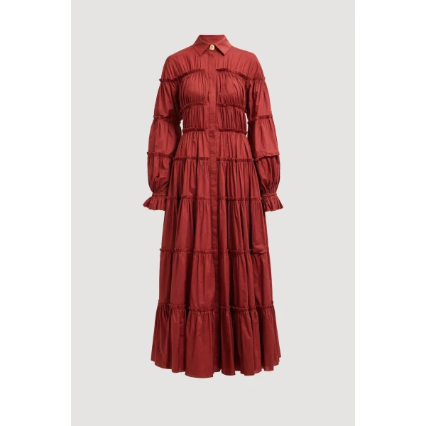 Aje clothing Aus Dresses – structured silhouette with raw femininity from Coveti