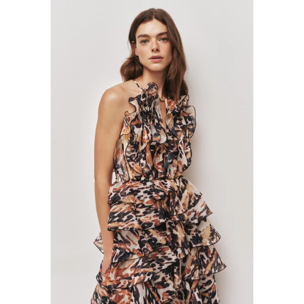 Aje Cleo Maxi Dress, view 3