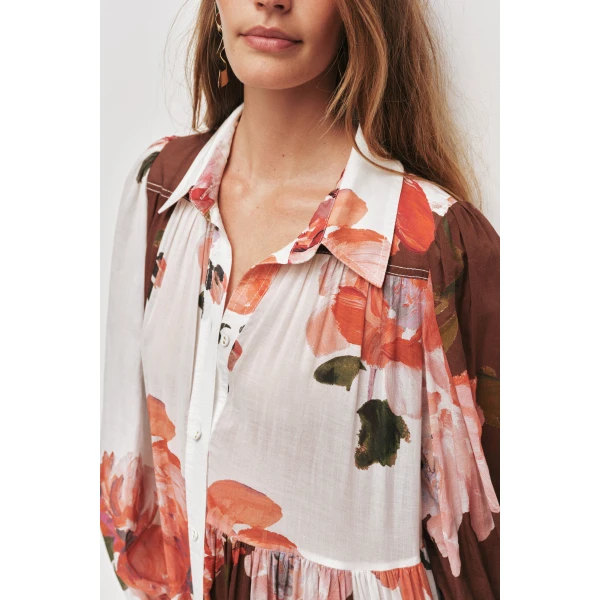 Aje Esprit Maxi Smock Dress, view 3