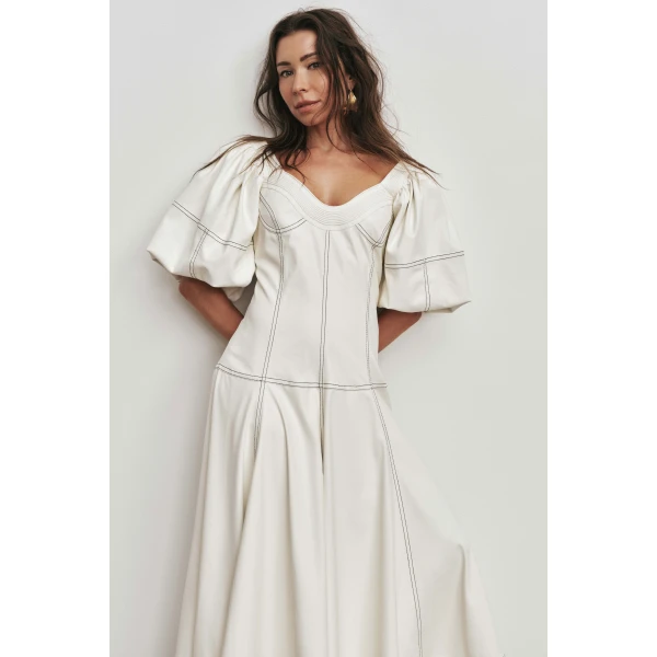 Aje Ether Puff Maxi Dress, view 2