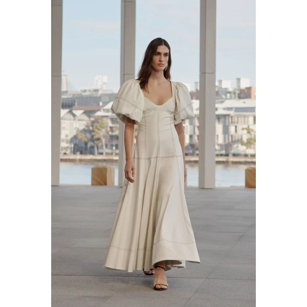 Ether Puff Maxi Dress