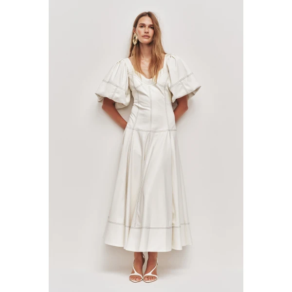 Aje Ether Puff Maxi Dress, view 4