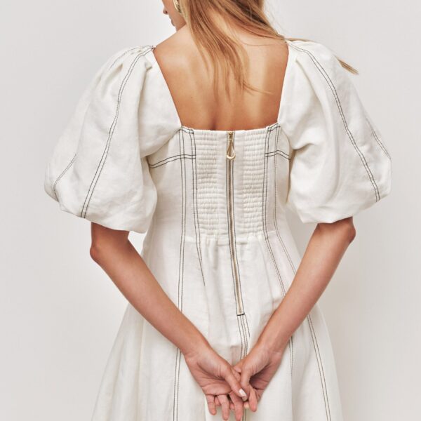 Aje Aus Dresses – structured silhouette with raw femininity from Coveti