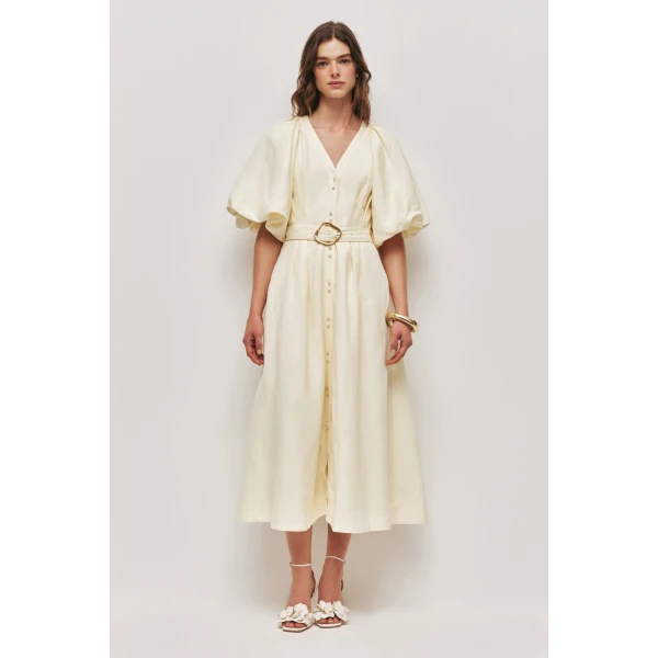 Aje Portrait Midi Dress, view 2