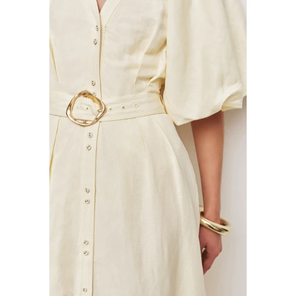 Aje Portrait Midi Dress, view 4
