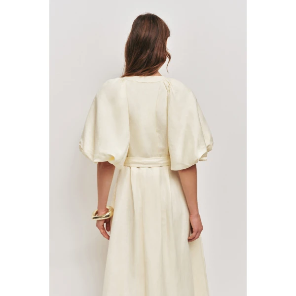Aje Portrait Midi Dress, view 5