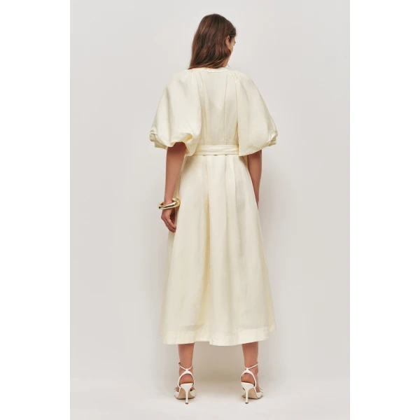 Aje Portrait Midi Dress, view 6