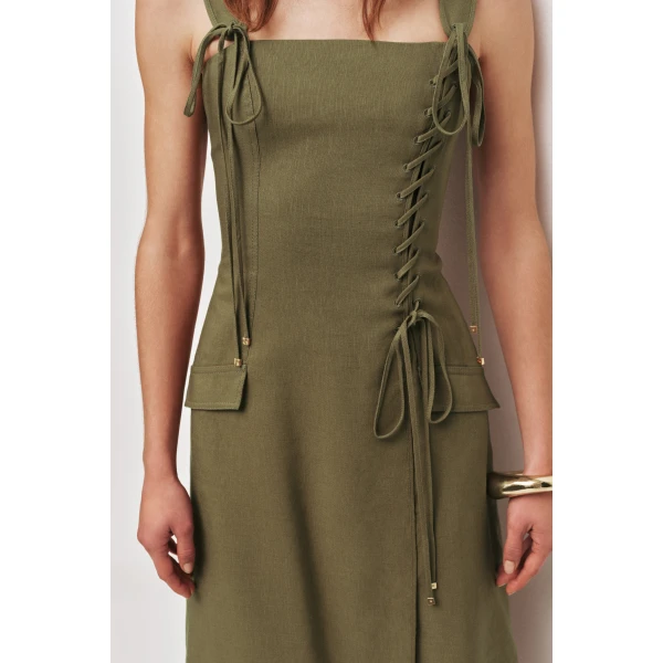 Aje Solene Midi Dress, view 4