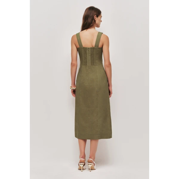 Aje Solene Midi Dress, view 6
