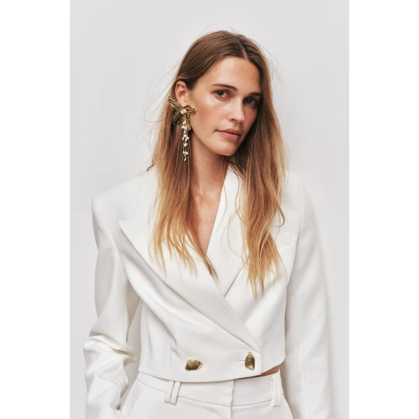 Aje Colette Crop Blazer, view 4