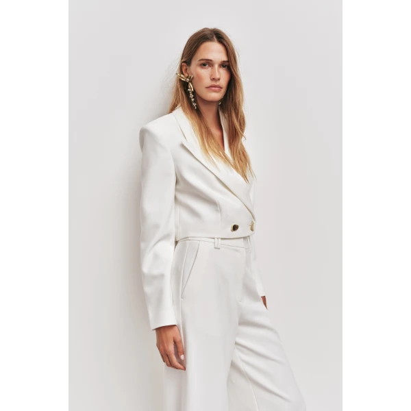 Aje Colette Crop Blazer, view 5
