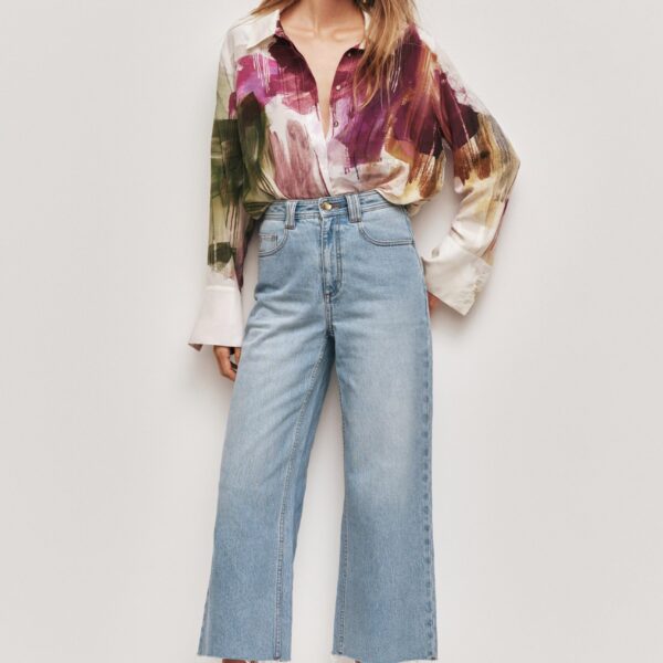 Eva Wide Leg Crop Jean