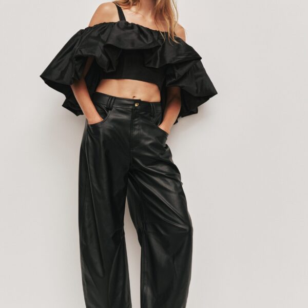 Aje Aus Pants – structured silhouette with raw femininity from Coveti
