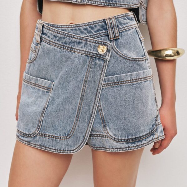 Birch Denim Skort