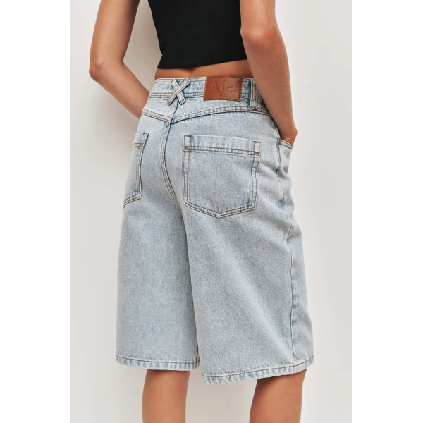 Aje Marlow Denim Bermuda Short, view 4