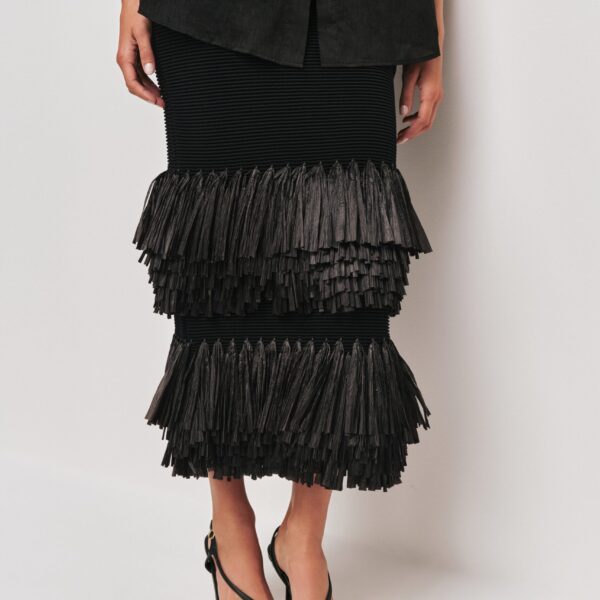Aje Aus Skirts – structured silhouette with raw femininity from Coveti