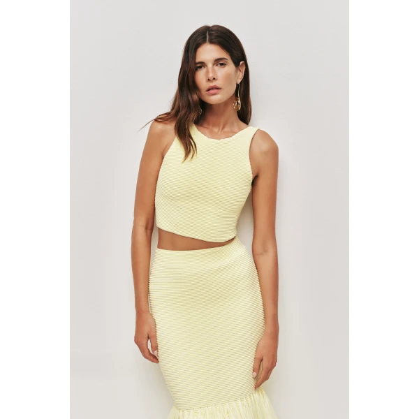 Aje Agave Knit Top, view 3