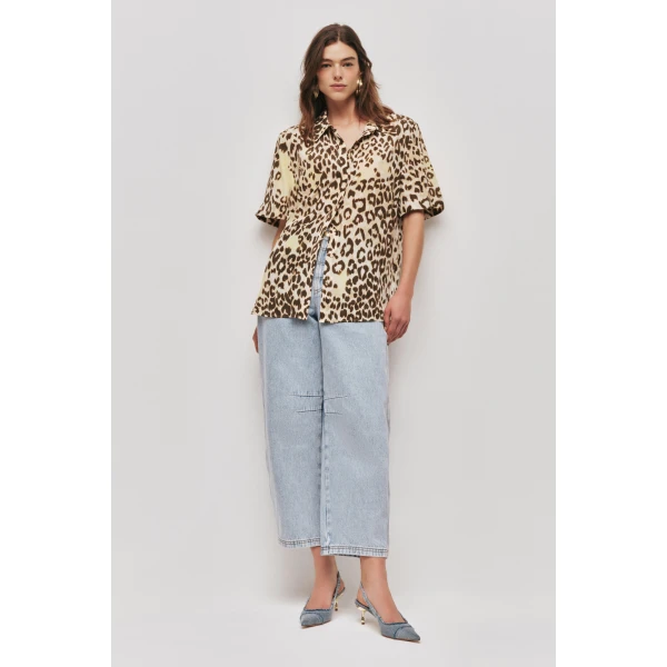 Aje Atomic Short Sleeve Silk Shirt, view 2