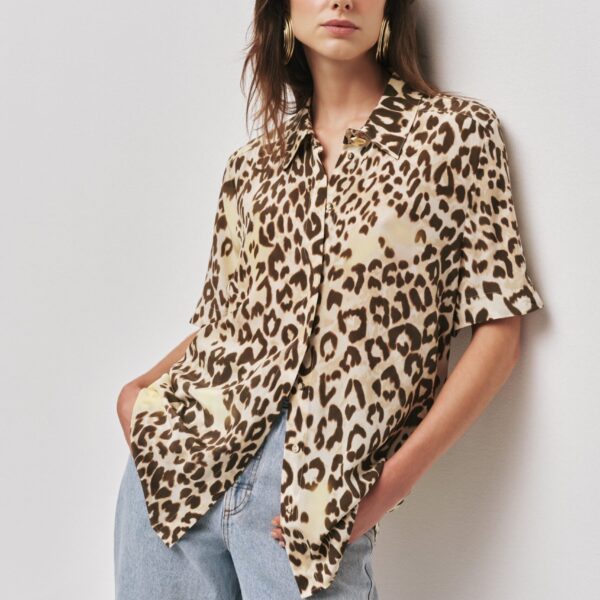 Atomic Short Sleeve Silk Shirt