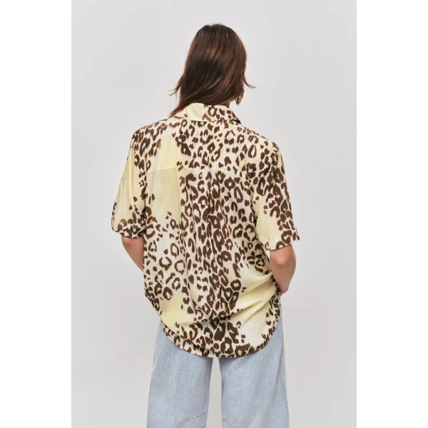 Aje Atomic Short Sleeve Silk Shirt, view 5