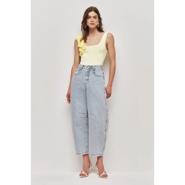 Aje Emmy Flower Knit Tank, view 2