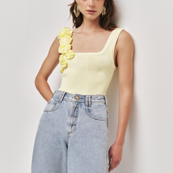 Emmy Flower Knit Tank