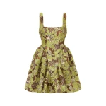 Alemais Citron Flounce Mini Dress