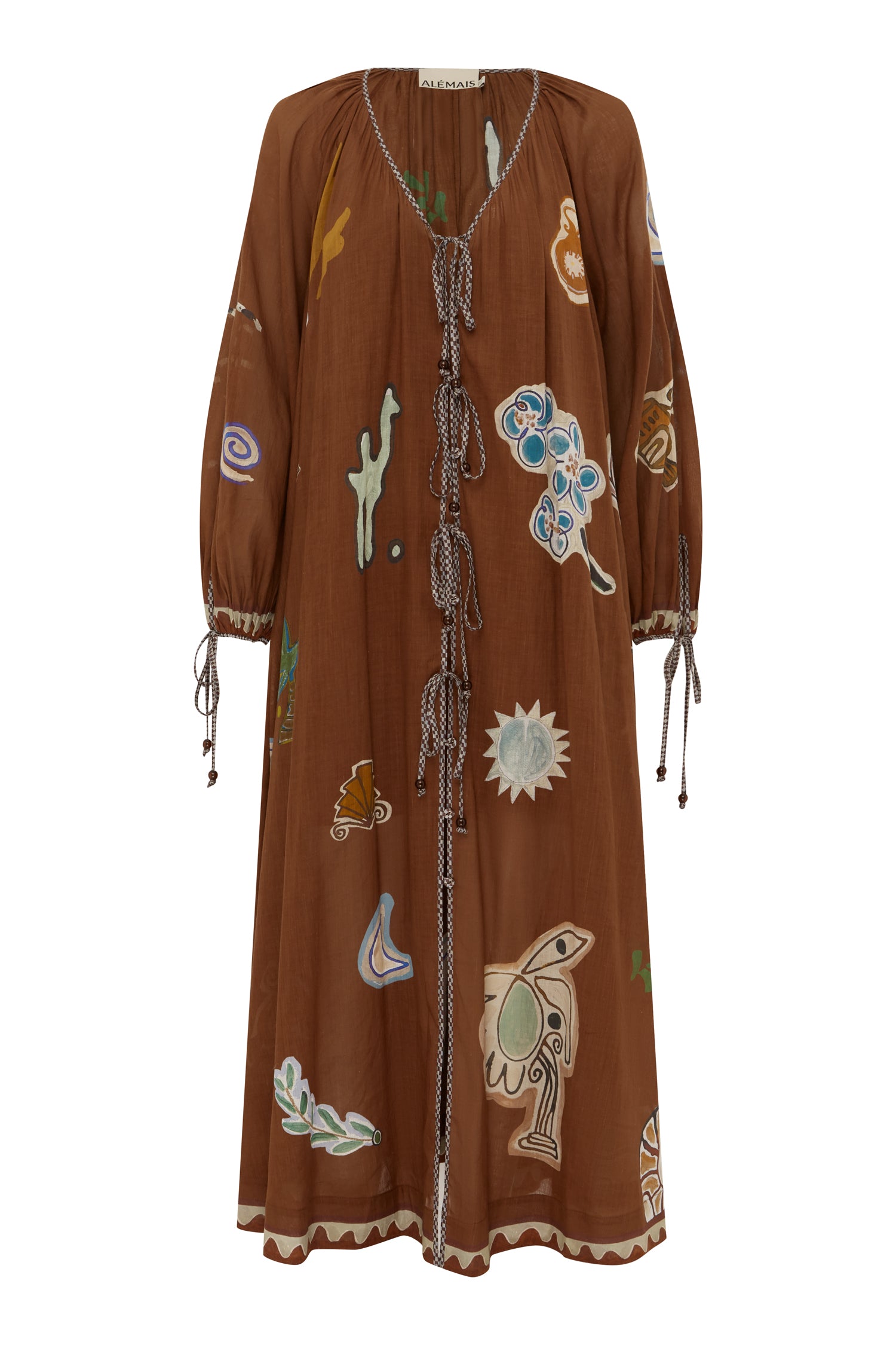 Alemais Laurence Tie Front Shirtdress Dress