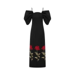 Leo Lin Black Dresses luxury Clothing from Coveti Marketplace