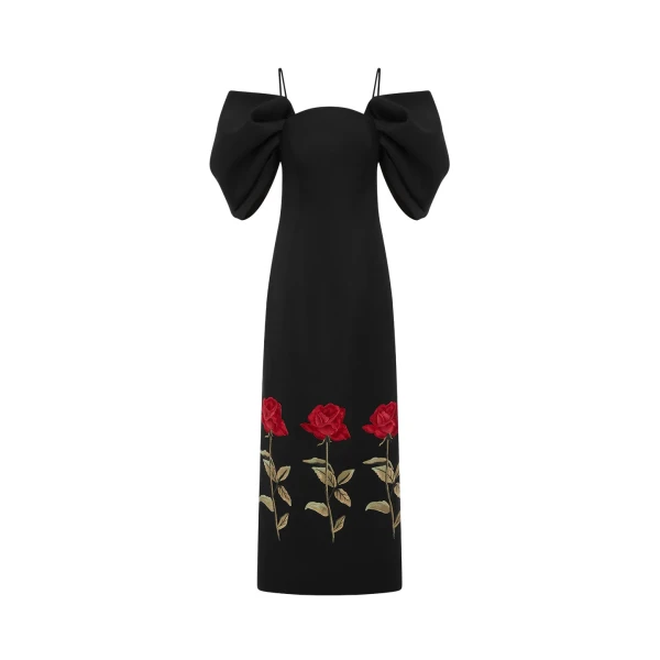 Leo Lin Black Dresses luxury Clothing from Coveti Marketplace