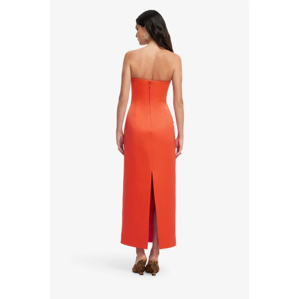 Leo Lin Ava Appliqué Floral Bustier Maxi Dress, view 5