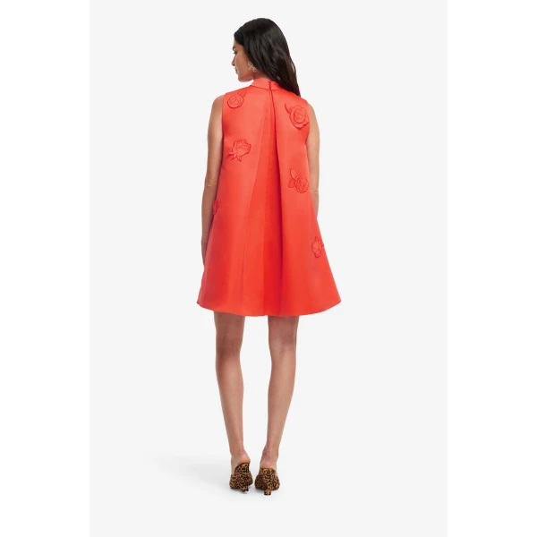 Leo Lin Fallon Appliqué Floral Mini Dress, view 5