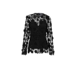 Leo Lin Black Tops luxury Clothing from Coveti Marketplace