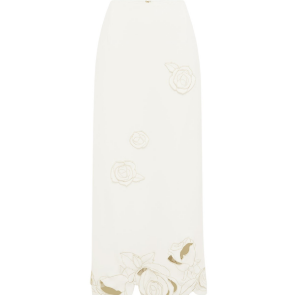 Leo Lin Ivory Skirts luxury Clothing from Coveti Marketplace