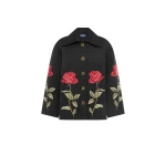 Leo Lin Black Jackets luxury Clothing from Coveti Marketplace