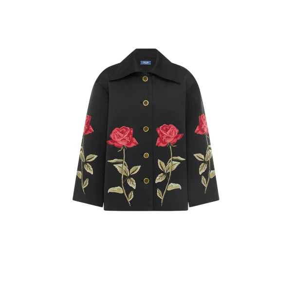 Leo Lin Black Jackets luxury Clothing from Coveti Marketplace