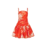 Leo Lin Orange Dresses luxury Clothing from Coveti Marketplace