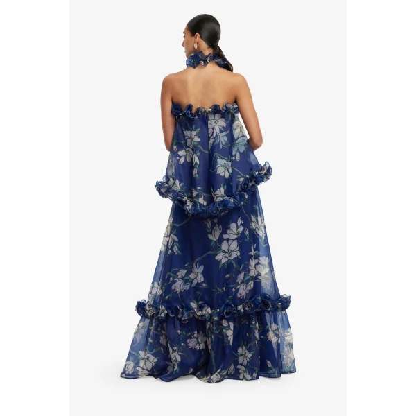 Exclusive LEO LIN Magnolia Print in Midnight