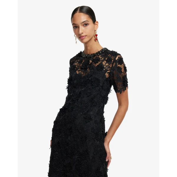 Slip included - Lace Midi Dress from Coveti