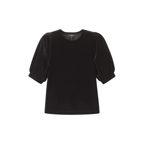 Me and Em AM-PM Fluid Tee – luxury British Black in Me and Em exclusively at Coveti