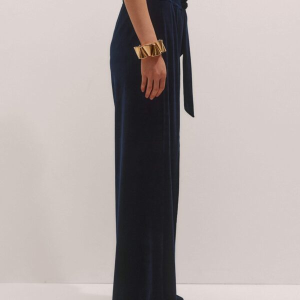 Me + Em AM-PM Fluid Track Pant – luxury British Blue in Me and Em exclusively at Coveti