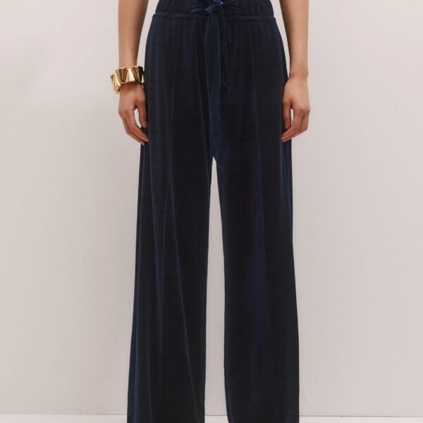 Me and Em AM-PM Fluid Track Pant – luxury British Blue in Me and Em exclusively at Coveti